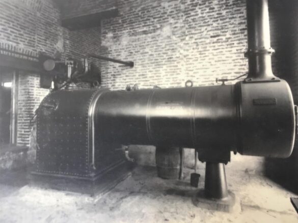 Máquina a Vapor que movía las 40 tijeras de esquila