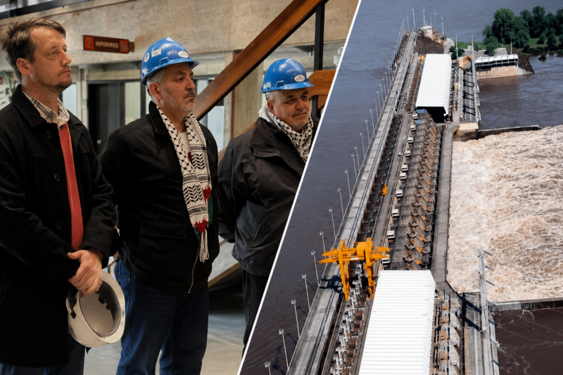 Delegación uruguaya recibe al embajador de Palestina en el Complejo Hidroeléctrico Salto Grande - Salto Grande Extra
